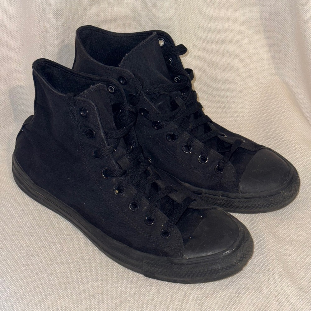 Converse Chuck Taylor All Star High All Black Monochrome M3310 Mens 10 Women 12